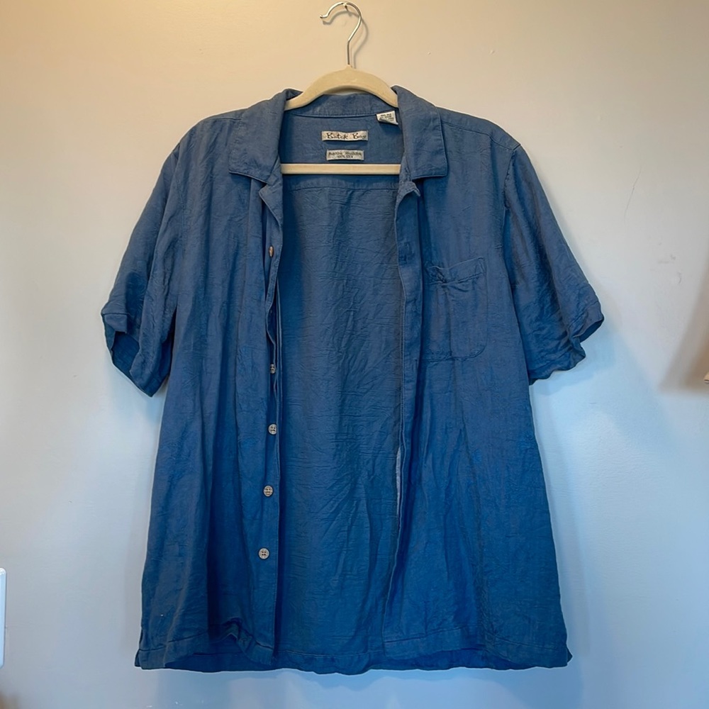 Silk button up shirt